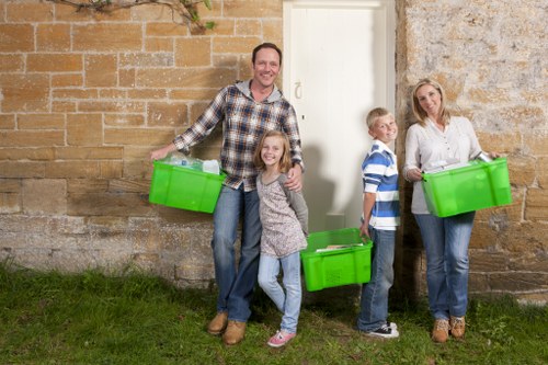 Stack of unwanted furniture ready for removal in Paddington home
